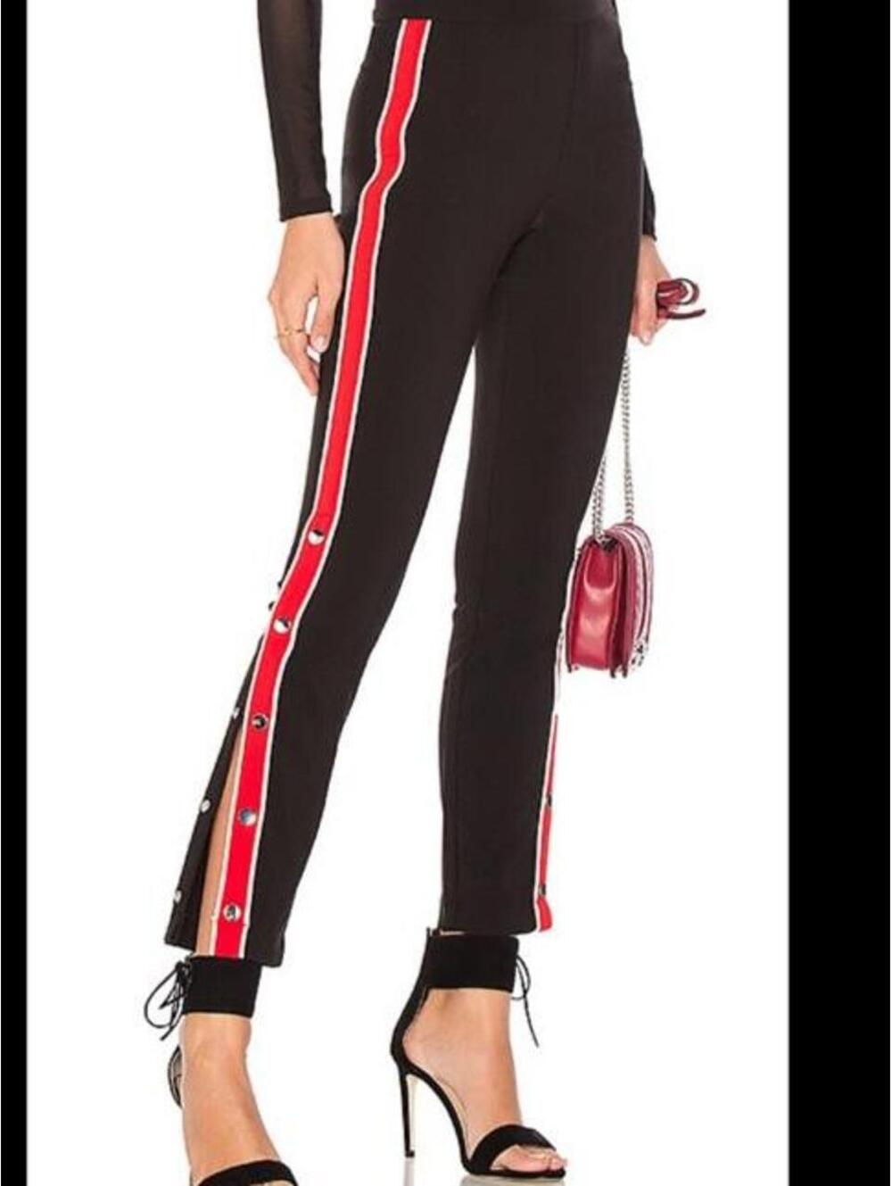 Express Women's Black Snap Pants /Legging